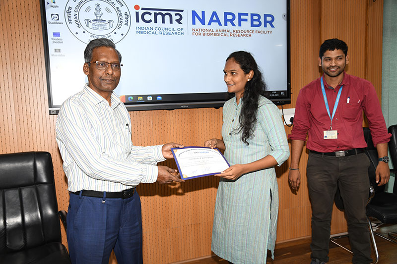 15 days training on “Small and Large Animals in Biomedical Research” was given to 30 students from 18th July to 2nd August, 2023.