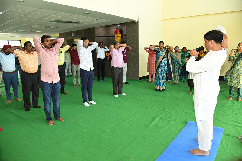 Yoga Day Celebrations at ICMR-NARFBR on 21st June, 2023