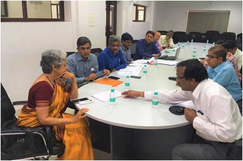 Visit of Secretary, DHR & DG, ICMR Dr. Soumya Swaminathan and meeting with CPWD Engineers at NIN, Hyderabad