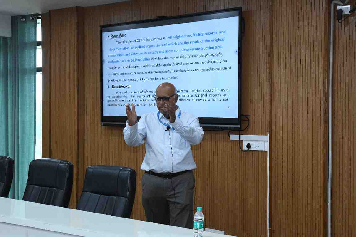 Training on OECD GLP by Dr. Uday Kumar